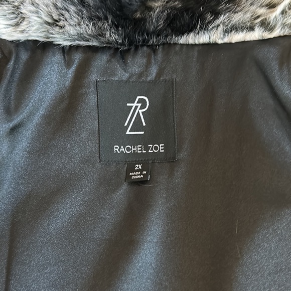 ⭐️SALE⭐️ Rachel Zoe Black Faux Fur Coat NWOT - Picture 14 of 17